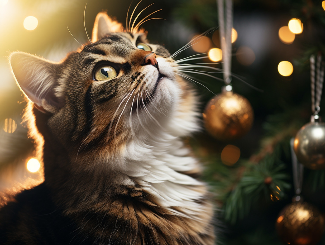 chat noël