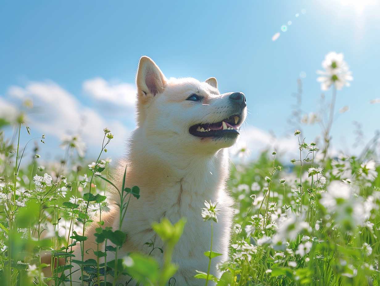 shiba inu blanc