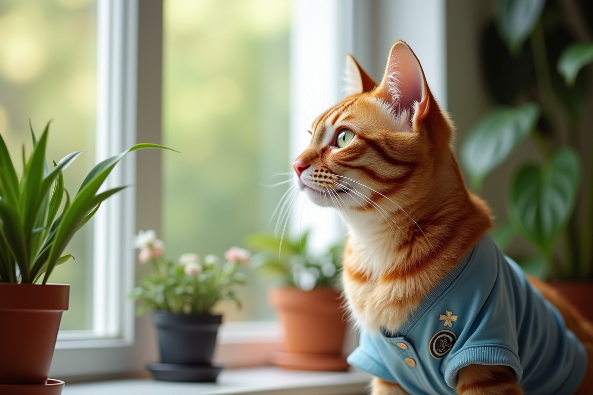 chat  collerette