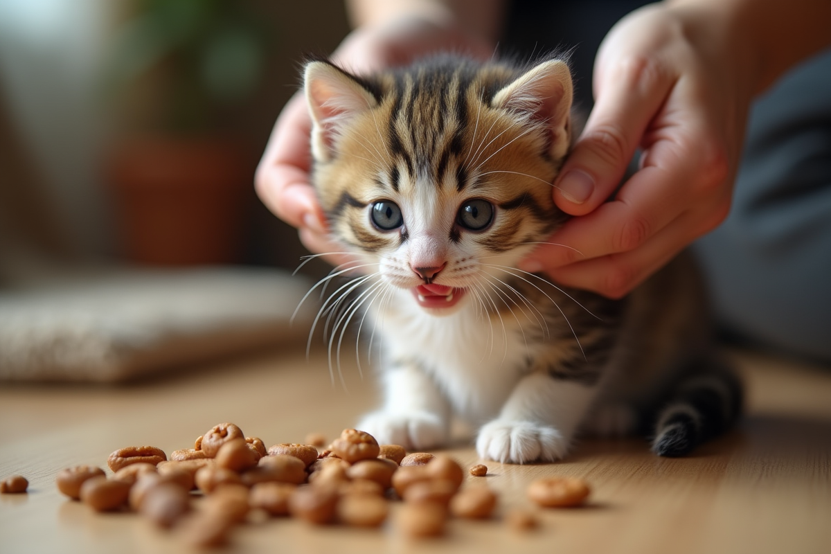 chaton nourriture