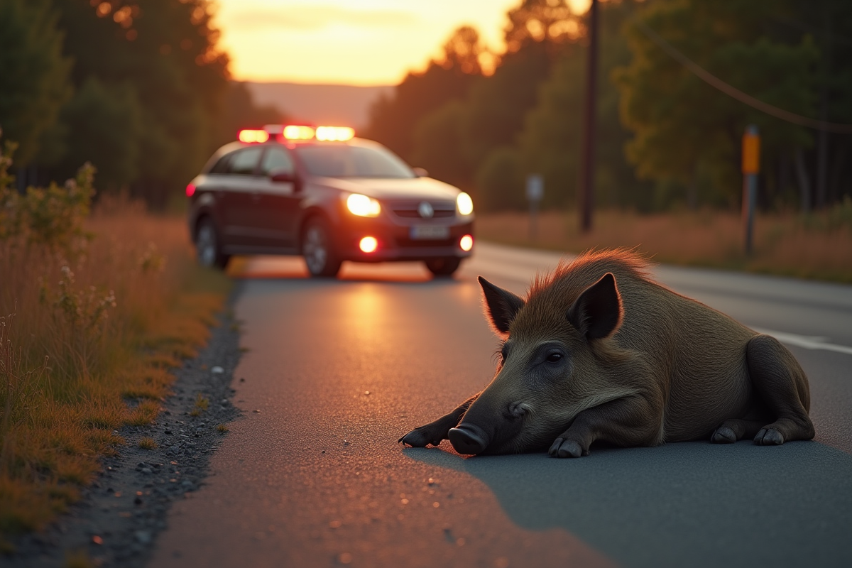 sanglier accident