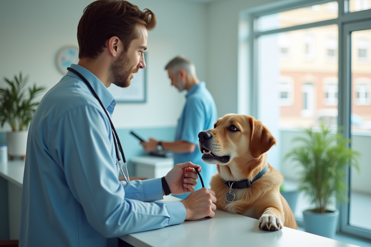 chien accident