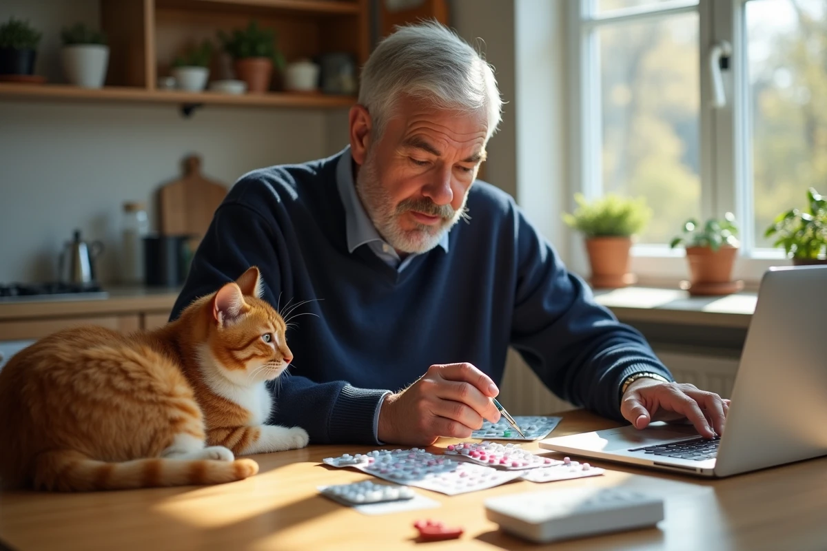 Propriétaire compare médicaments et contraceptifs pour son chat